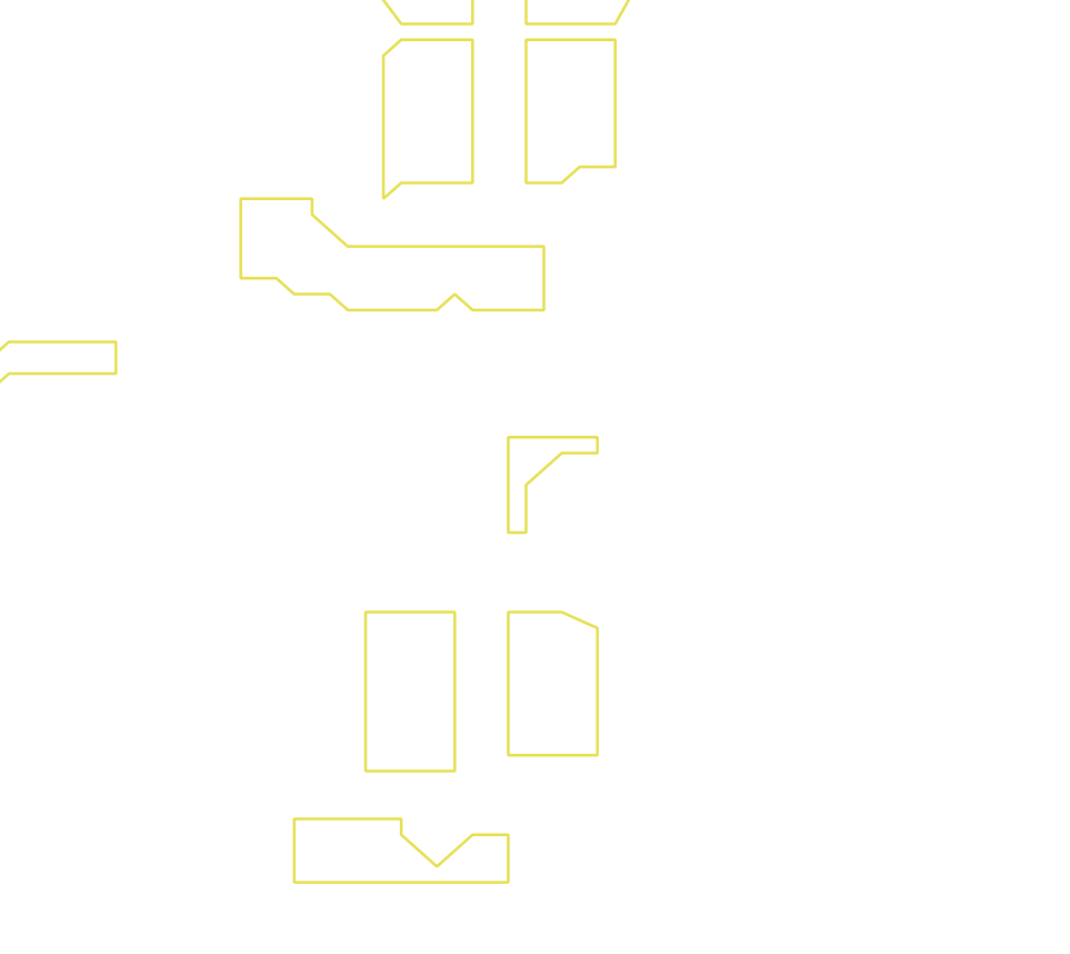 Daksegment ingezoomd met contourlijnen en structuurweergave