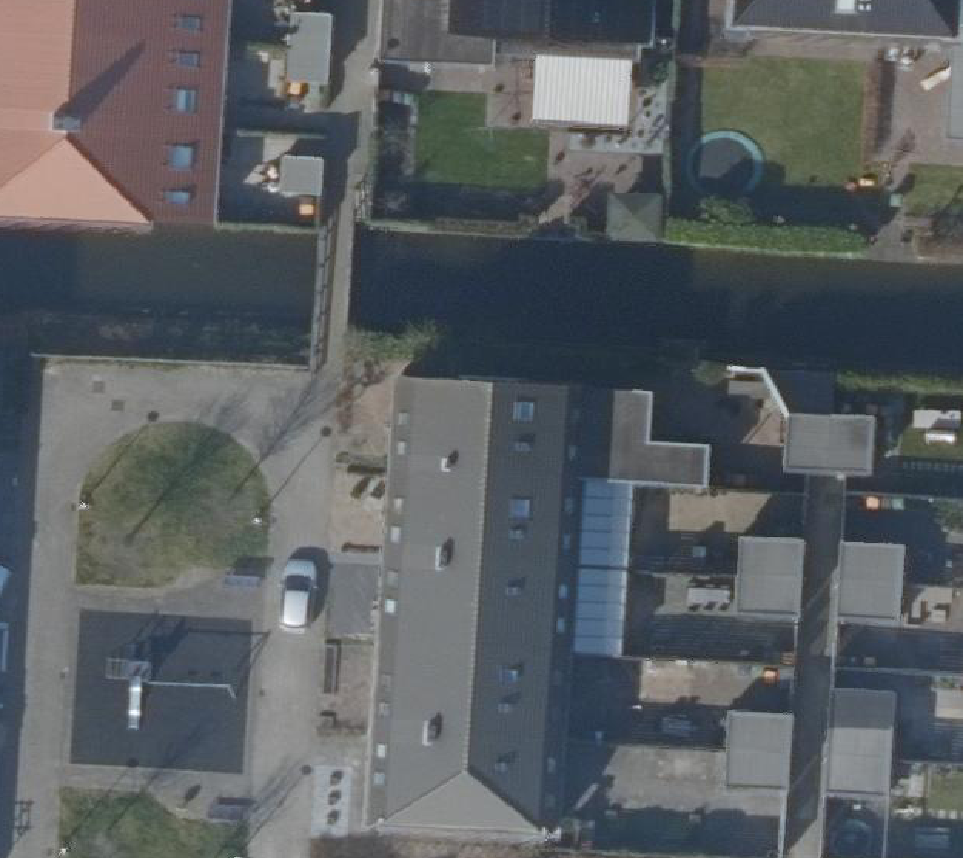 True ortho Luchtfoto op daksegment