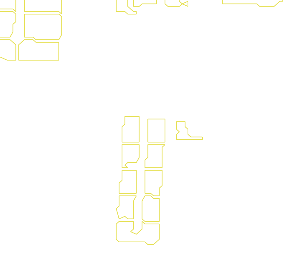 Daksegment met contourlijnen en structuurweergave