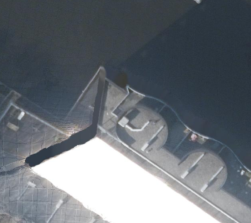 True ortho Luchtfoto op daksegment