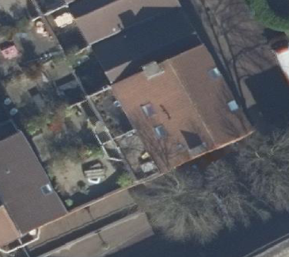 True ortho luchtfoto van Amersfoort met zicht op woning