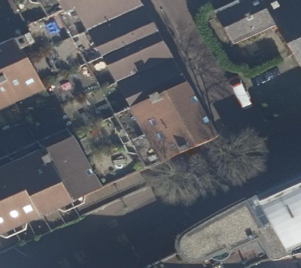 True ortho Luchtfoto op daksegment