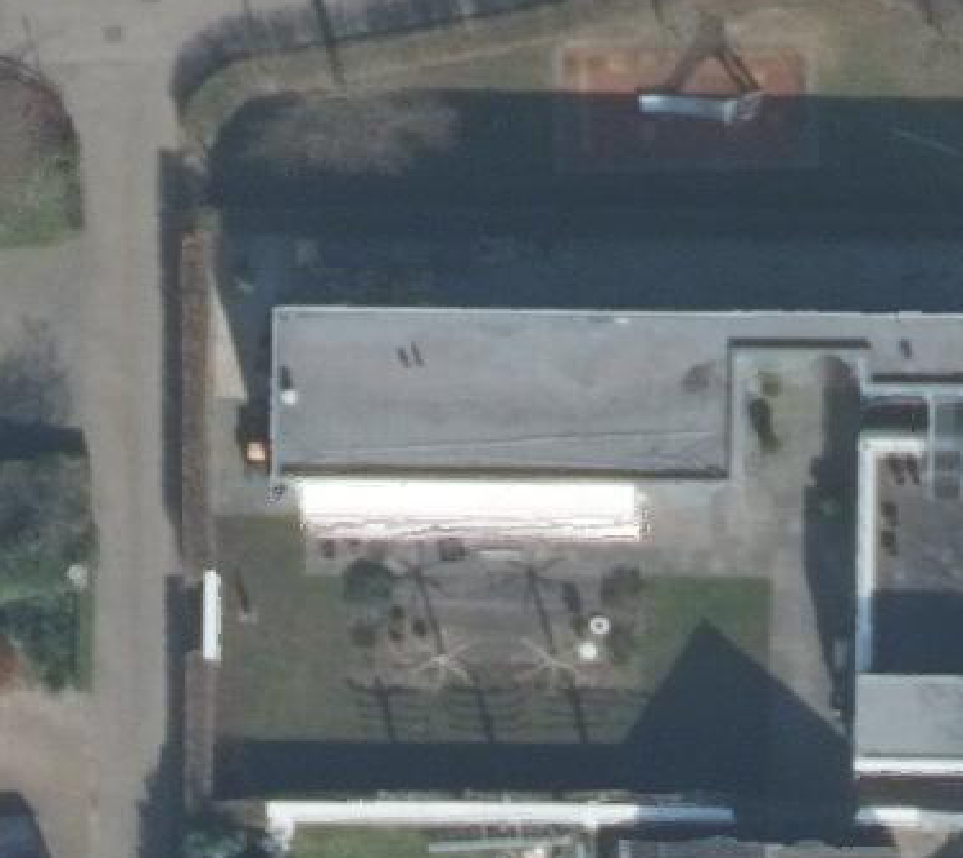 True ortho luchtfoto van Hoevelaken met zicht op woning