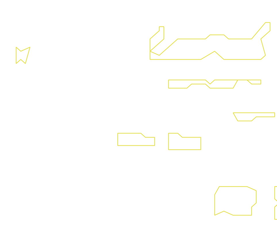 Daksegment ingezoomd met contourlijnen en structuurweergave