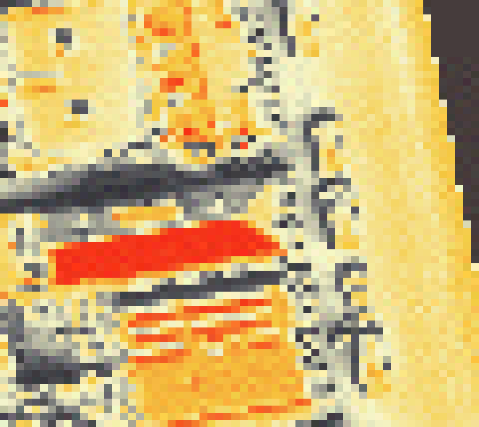 PV-irradiatie op daksegment ingezoomd met intensiteitsverdeling van zonlicht