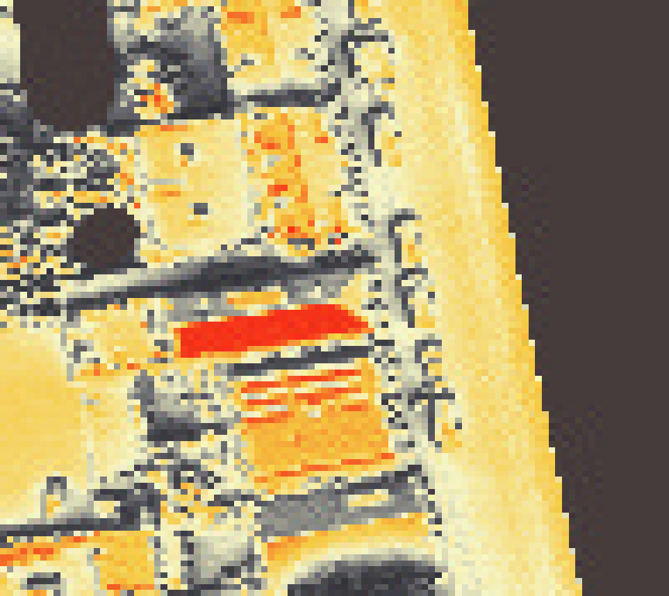 PV-irradiatie op daksegment met intensiteitsverdeling van zonlicht