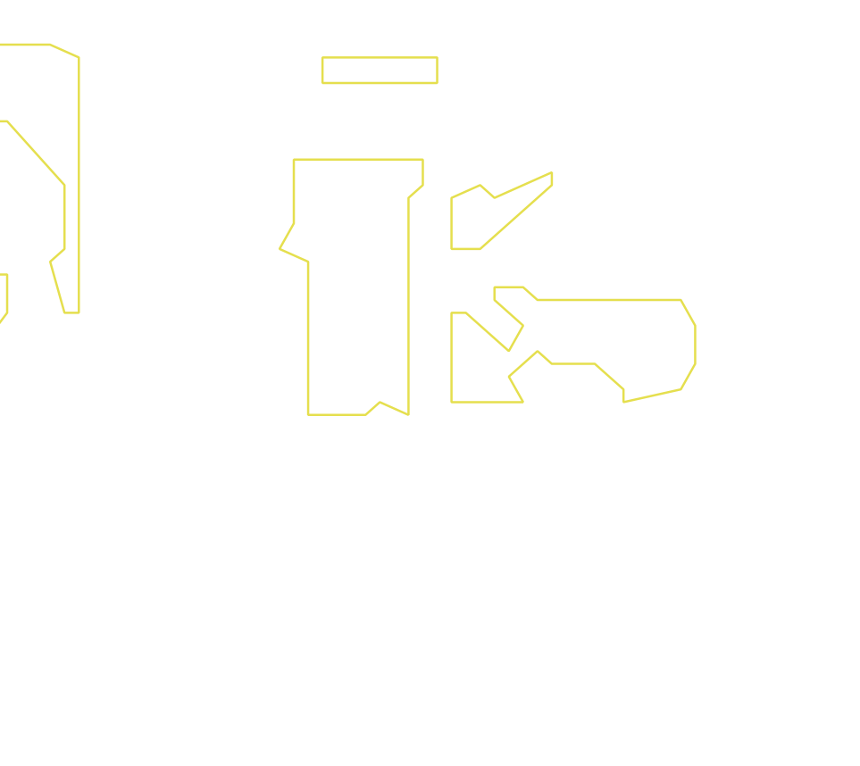 Daksegment ingezoomd met contourlijnen en structuurweergave