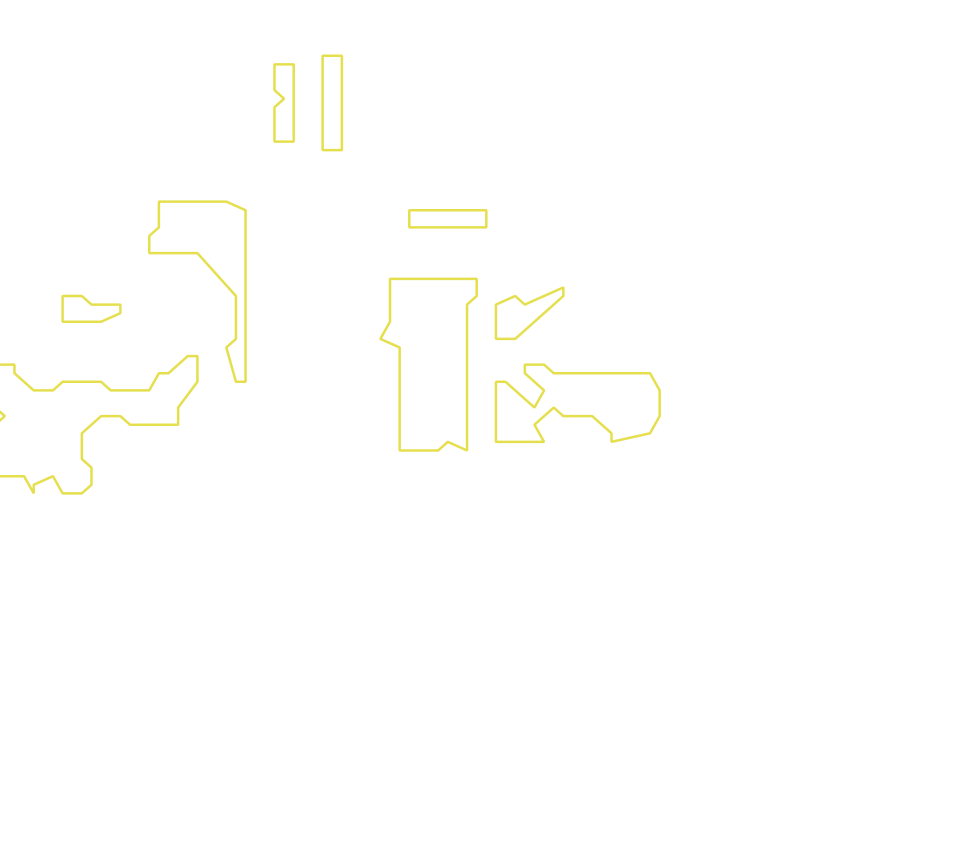 Daksegment met contourlijnen en structuurweergave