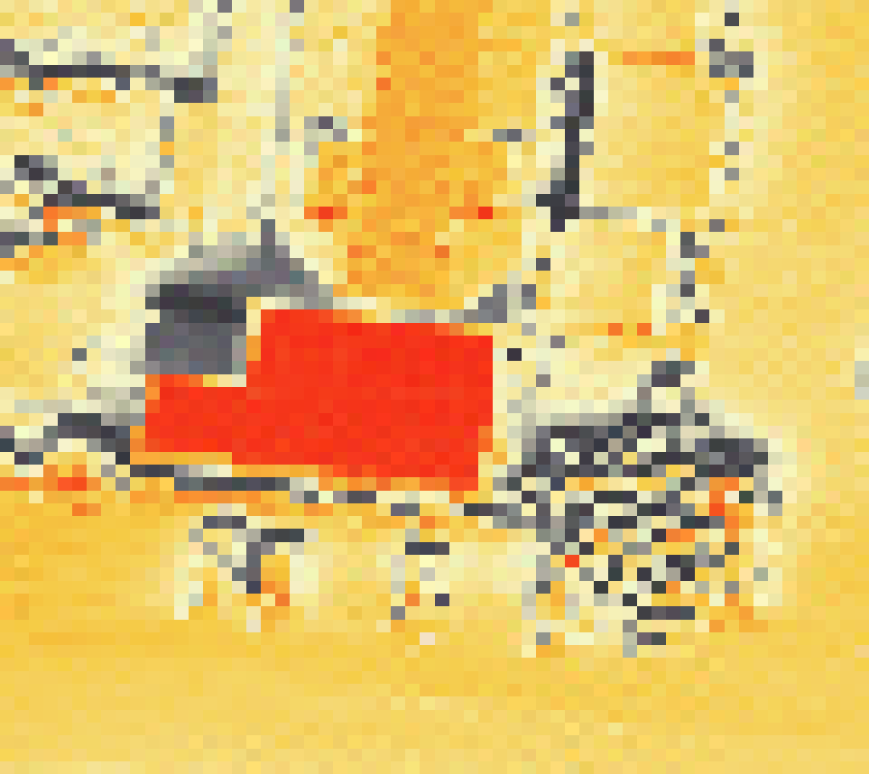 PV-irradiatie op daksegment ingezoomd met intensiteitsverdeling van zonlicht