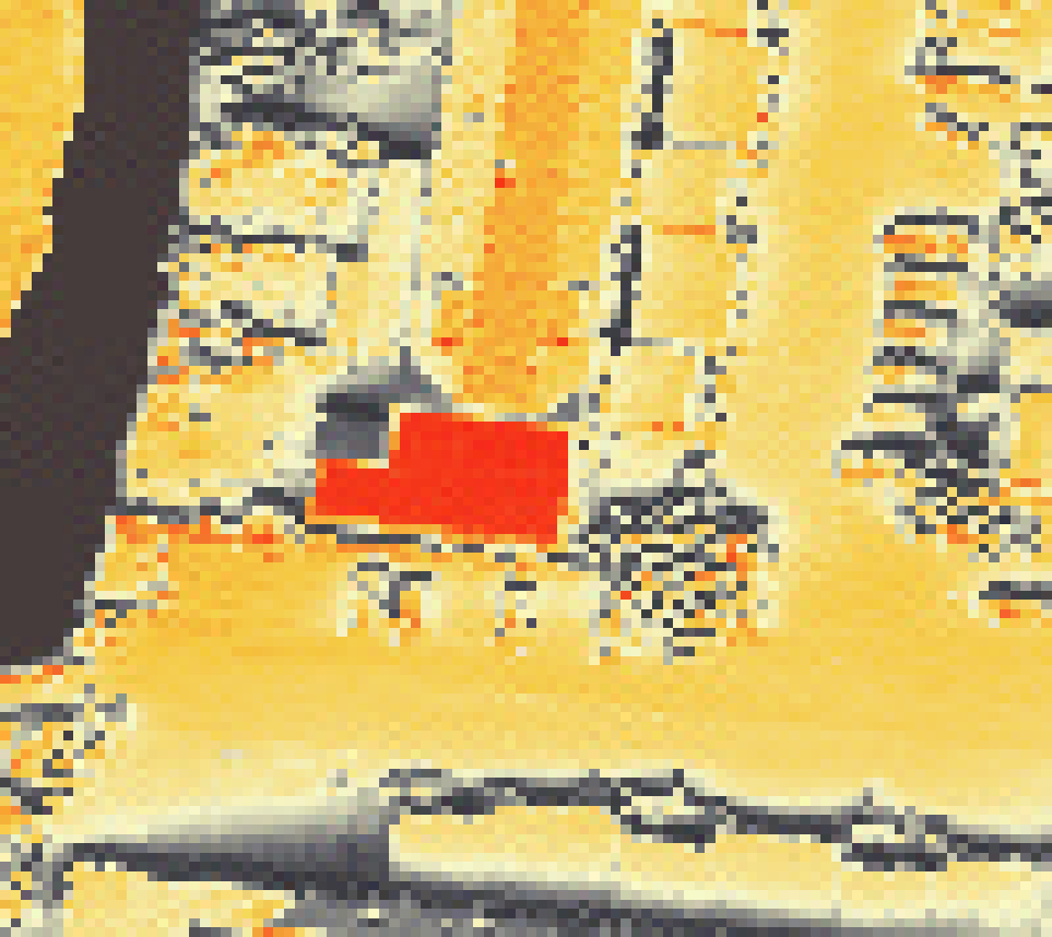 PV-irradiatie op daksegment met intensiteitsverdeling van zonlicht