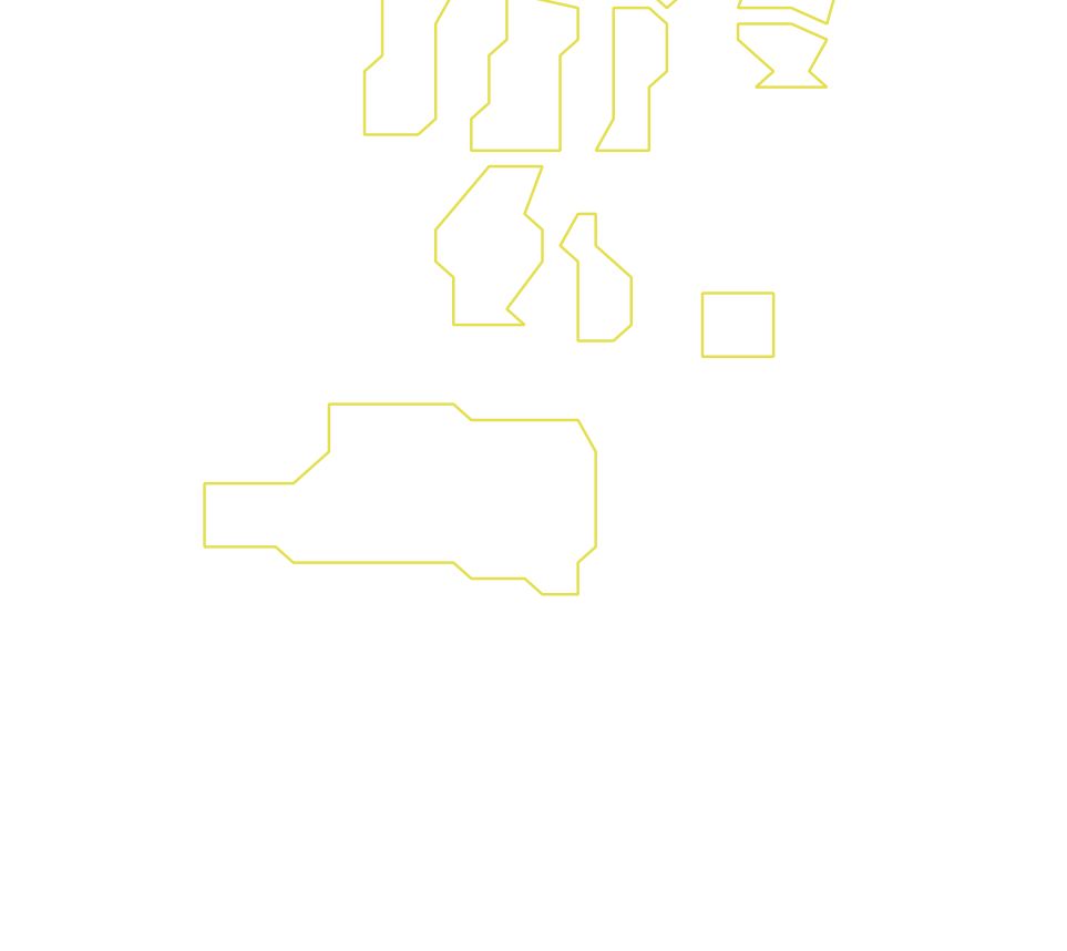 Daksegment ingezoomd met contourlijnen en structuurweergave