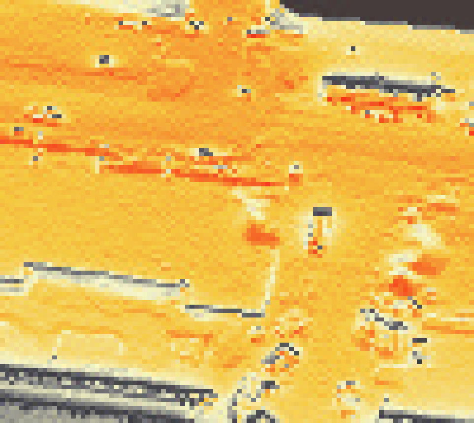 PV-irradiatie op daksegment met intensiteitsverdeling van zonlicht