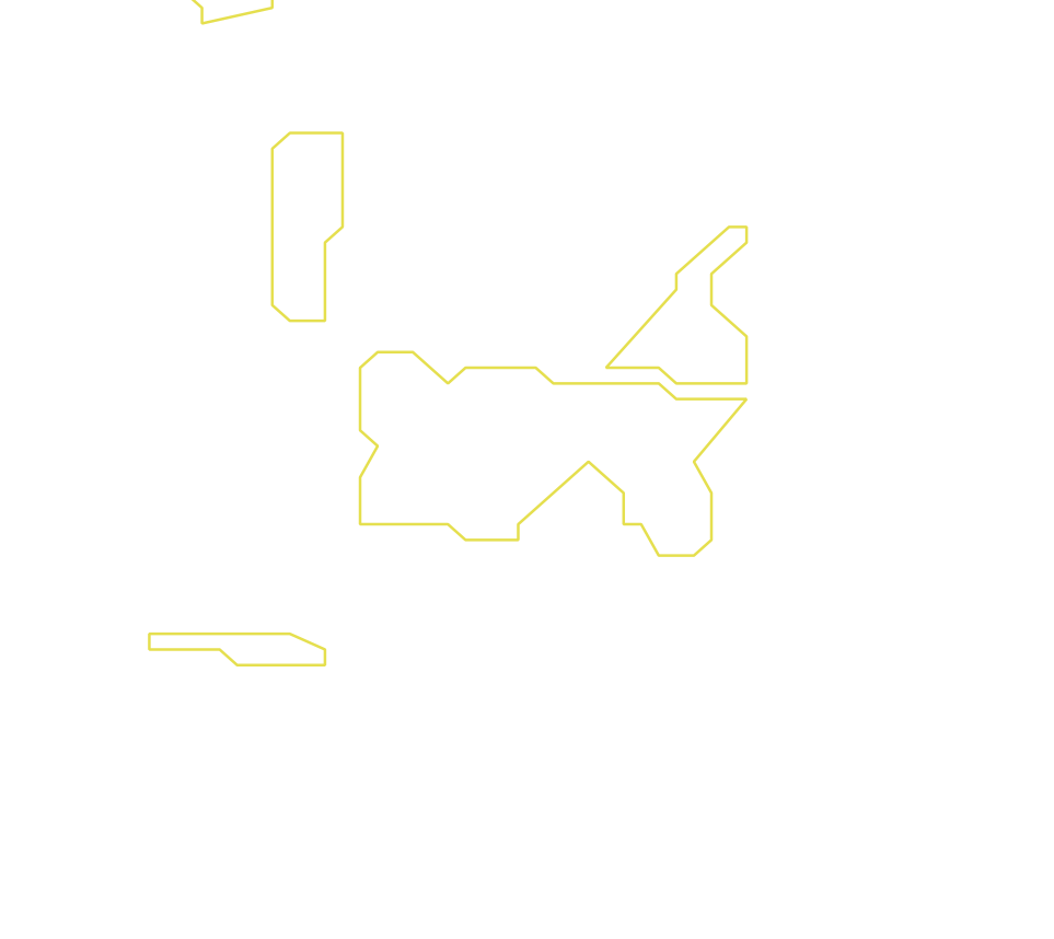 Daksegment ingezoomd met contourlijnen en structuurweergave
