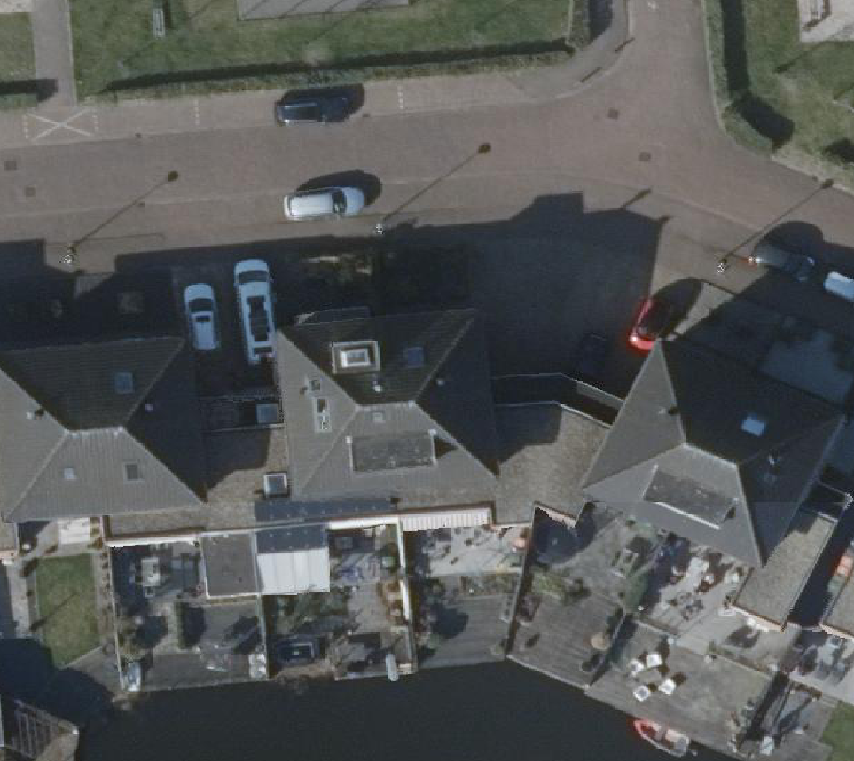 True ortho Luchtfoto op daksegment