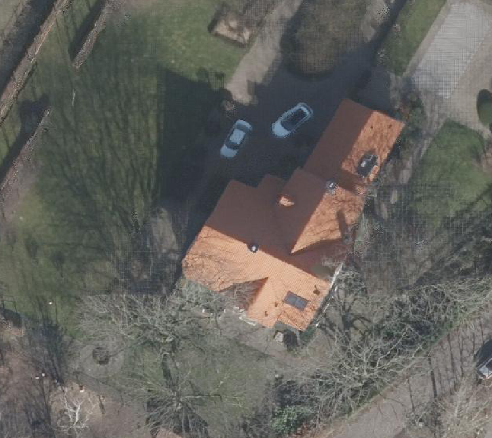 True ortho Luchtfoto op daksegment