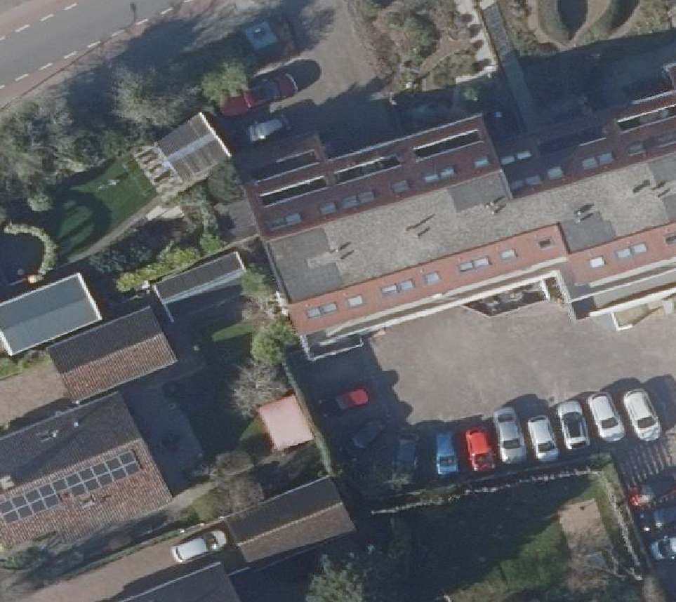 True ortho Luchtfoto op daksegment
