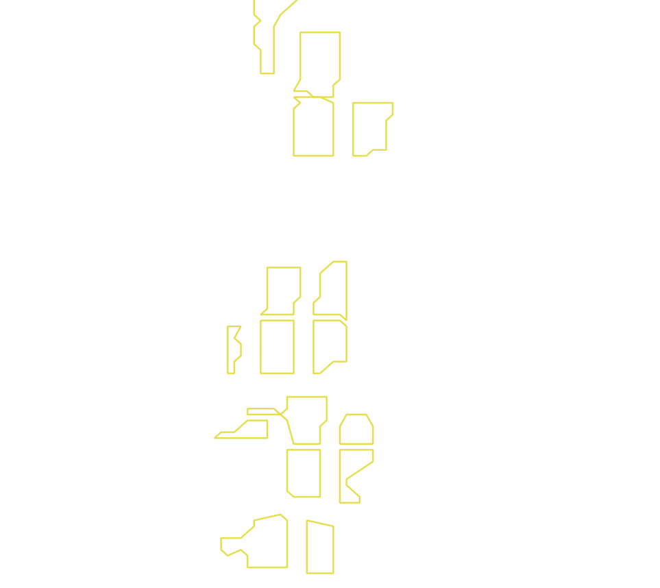 Daksegment met contourlijnen en structuurweergave