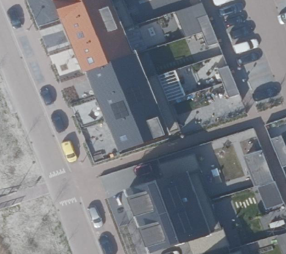 True ortho Luchtfoto op daksegment