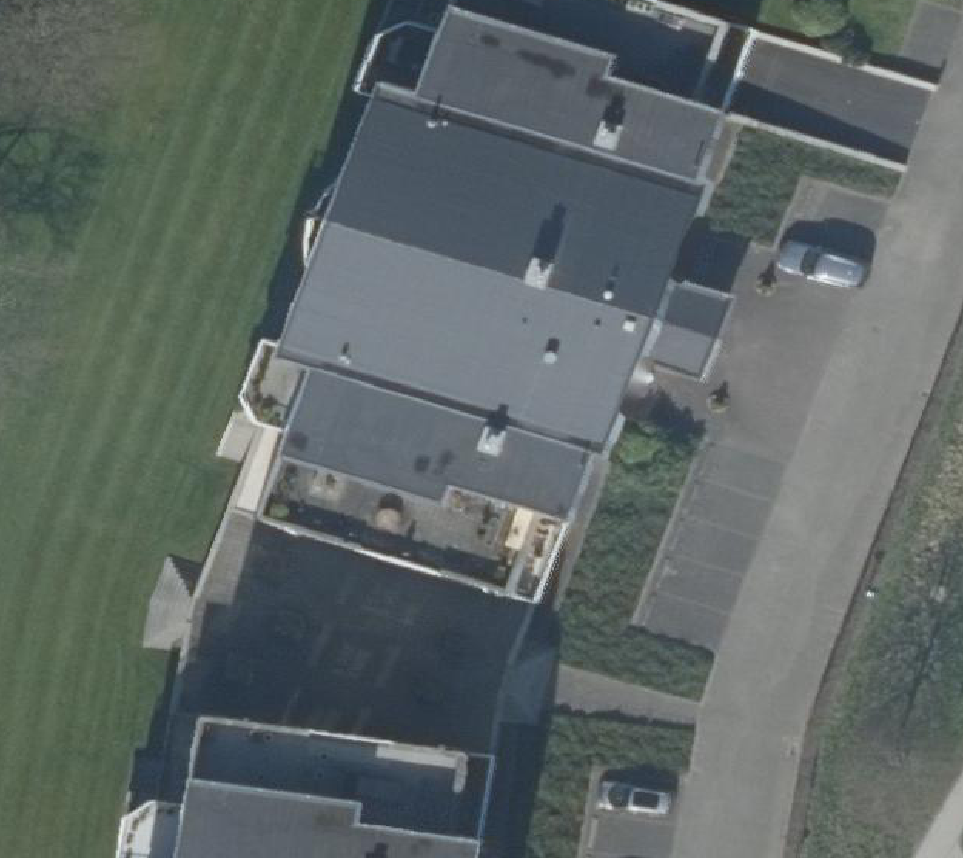 True ortho Luchtfoto op daksegment