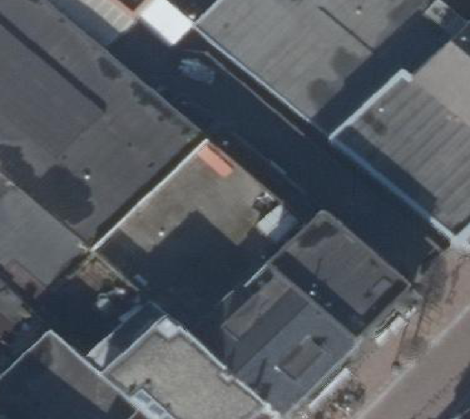 True ortho luchtfoto van Hillegom met zicht op woning