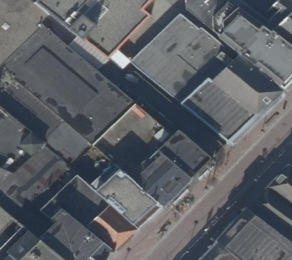 True ortho Luchtfoto op daksegment
