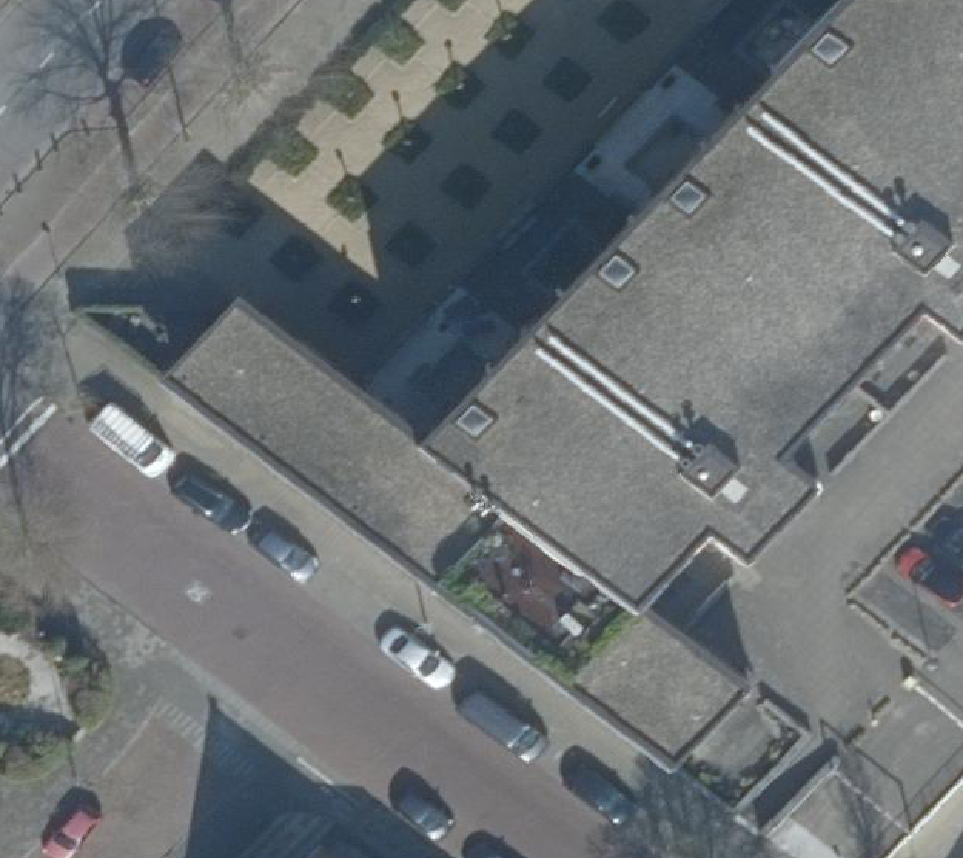 True ortho Luchtfoto op daksegment