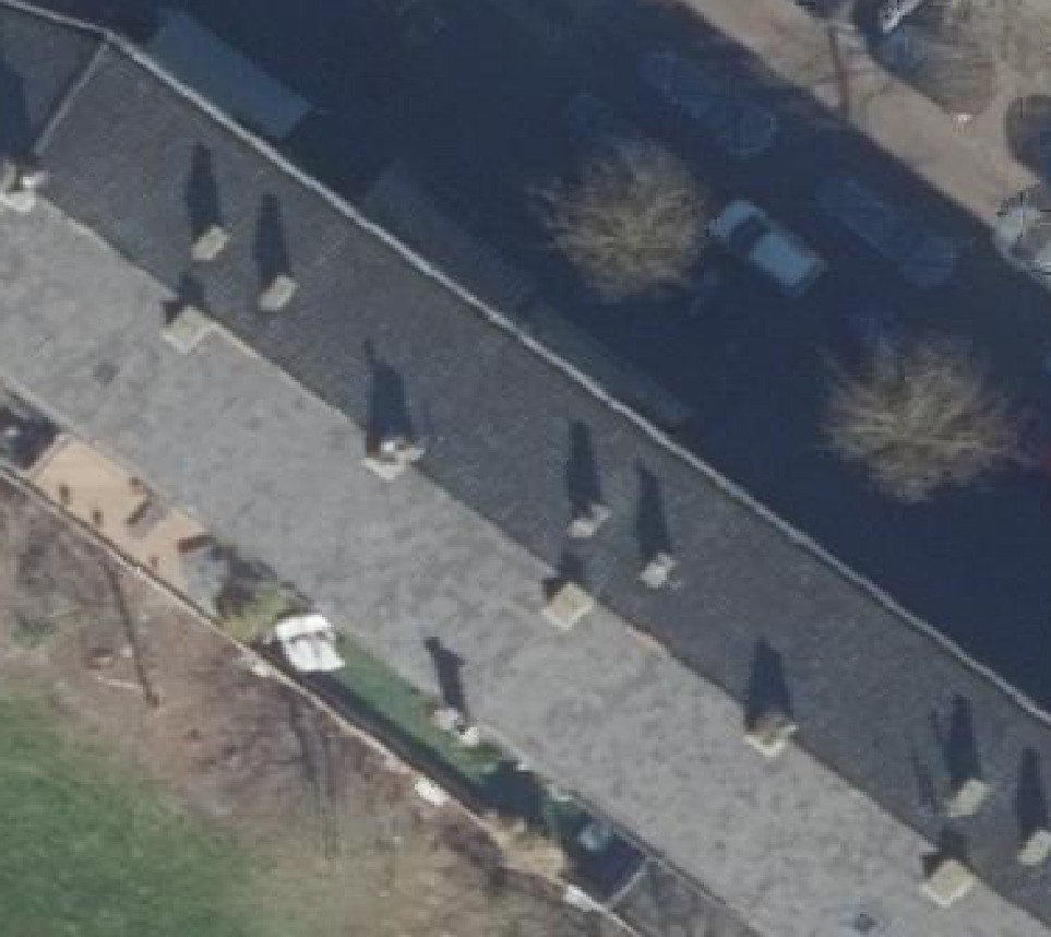 True ortho luchtfoto van Rotterdam met zicht op woning