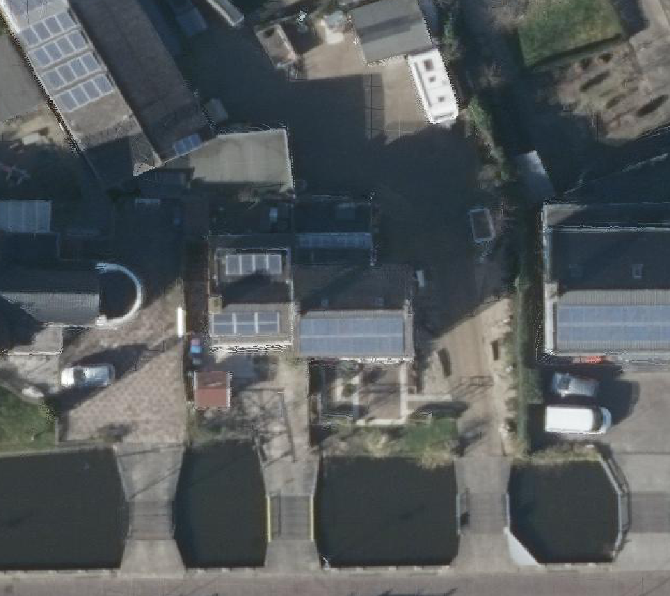 True ortho Luchtfoto op daksegment