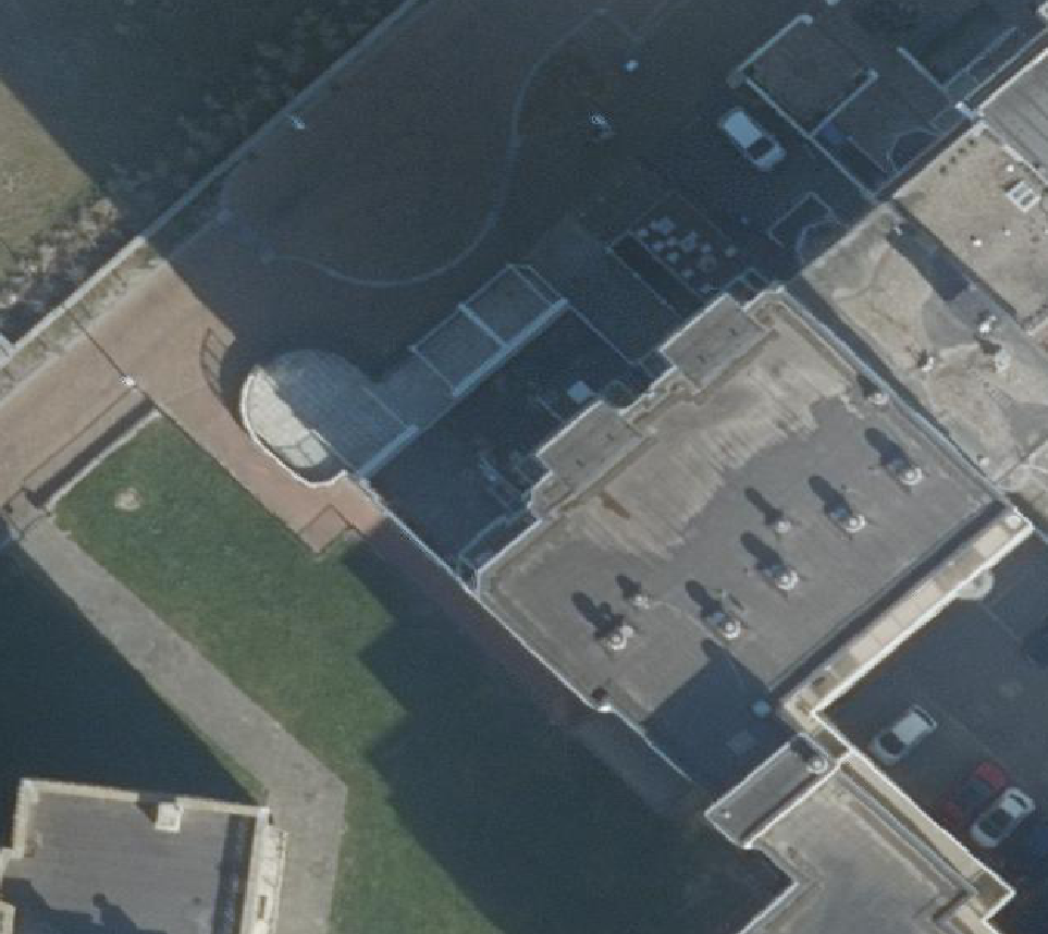 True ortho Luchtfoto op daksegment