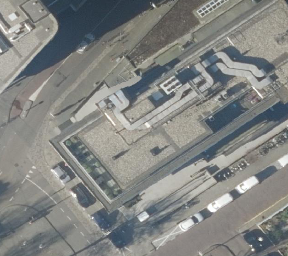 True ortho Luchtfoto op daksegment