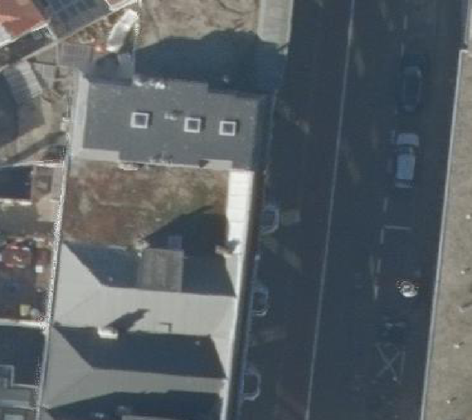 True ortho luchtfoto van 's-Gravenhage met zicht op woning