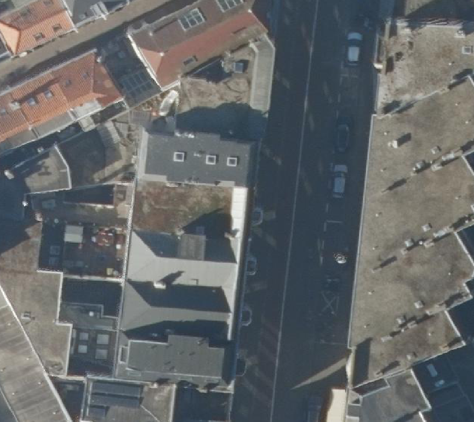 True ortho Luchtfoto op daksegment