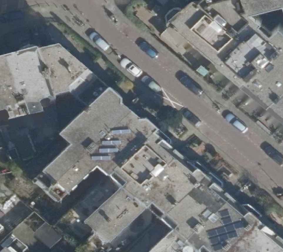 True ortho Luchtfoto op daksegment