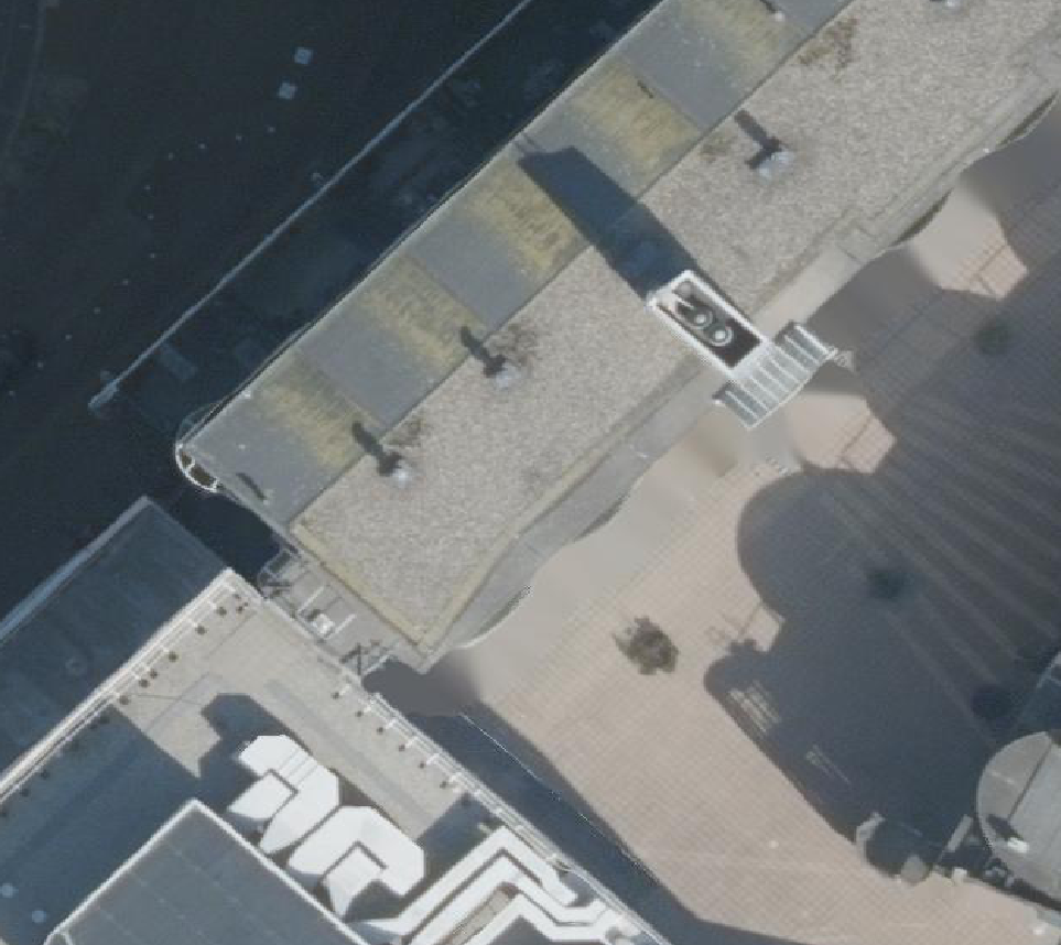 True ortho Luchtfoto op daksegment
