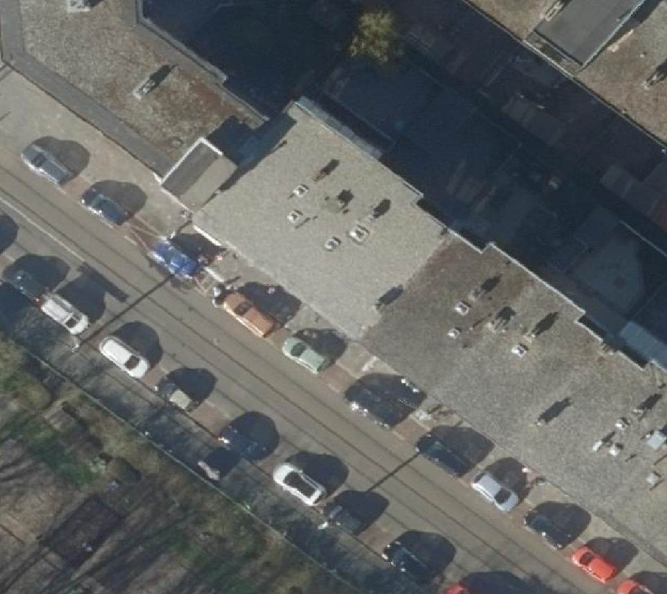 True ortho Luchtfoto op daksegment