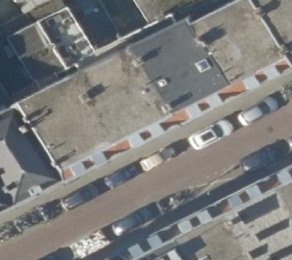 True ortho luchtfoto van 's-Gravenhage met zicht op woning