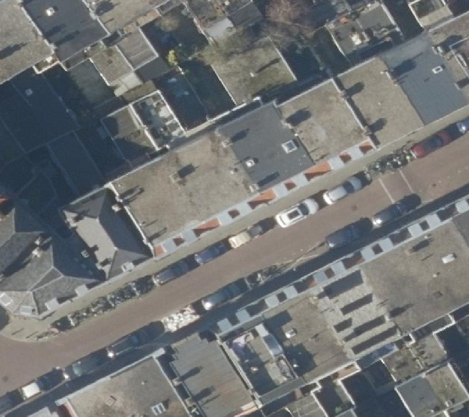 True ortho Luchtfoto op daksegment