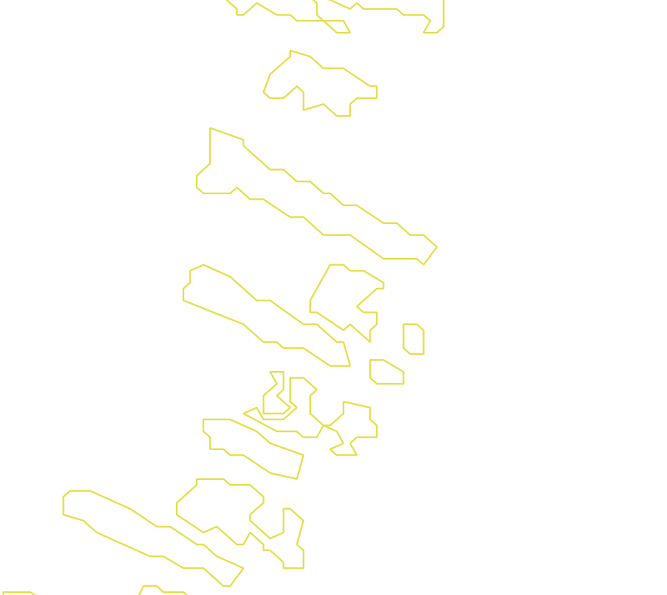 Daksegment met contourlijnen en structuurweergave