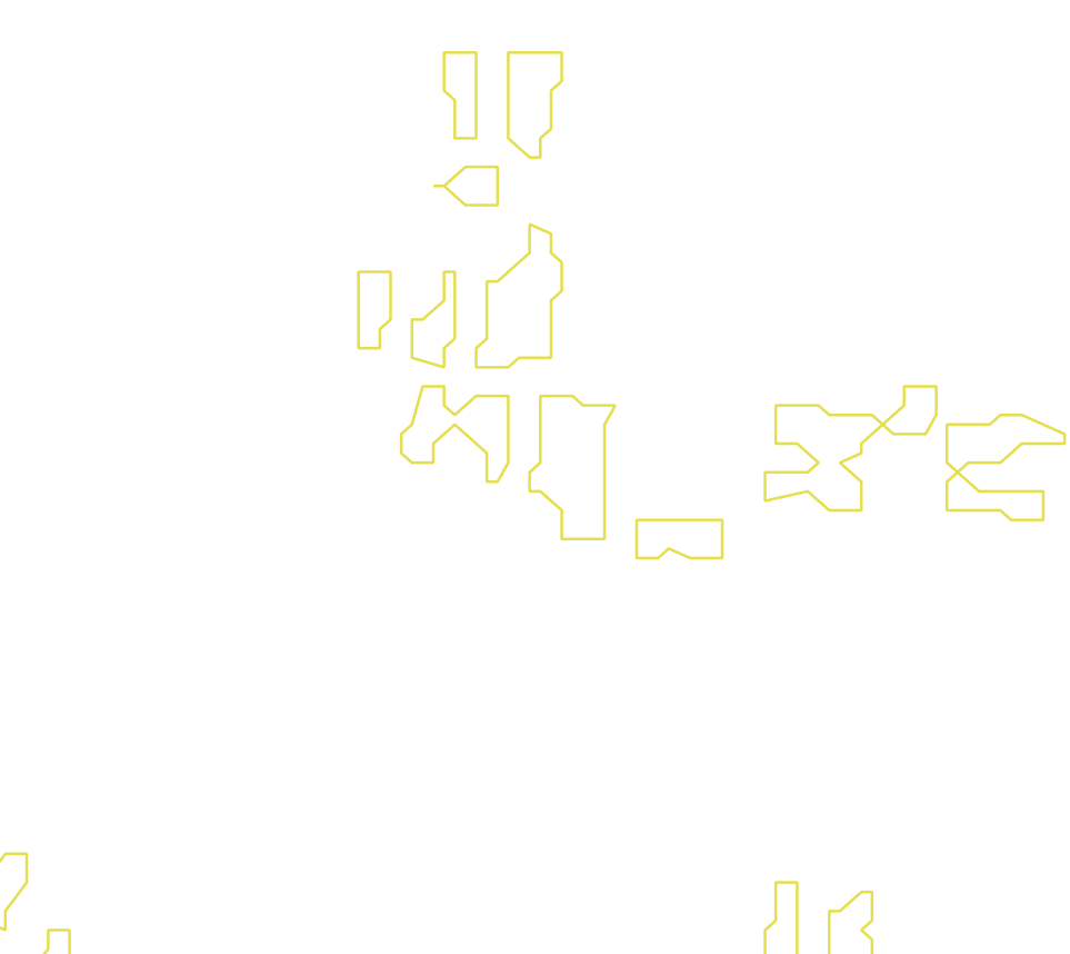 Daksegment met contourlijnen en structuurweergave