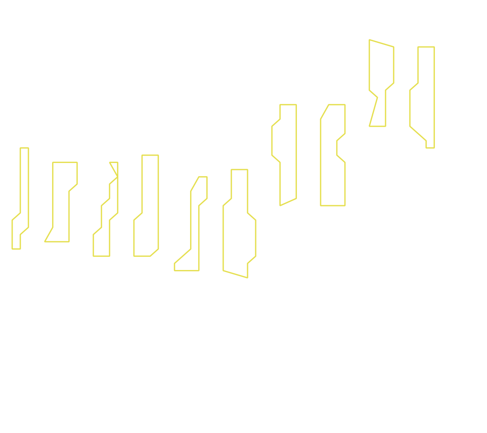 Daksegment ingezoomd met contourlijnen en structuurweergave