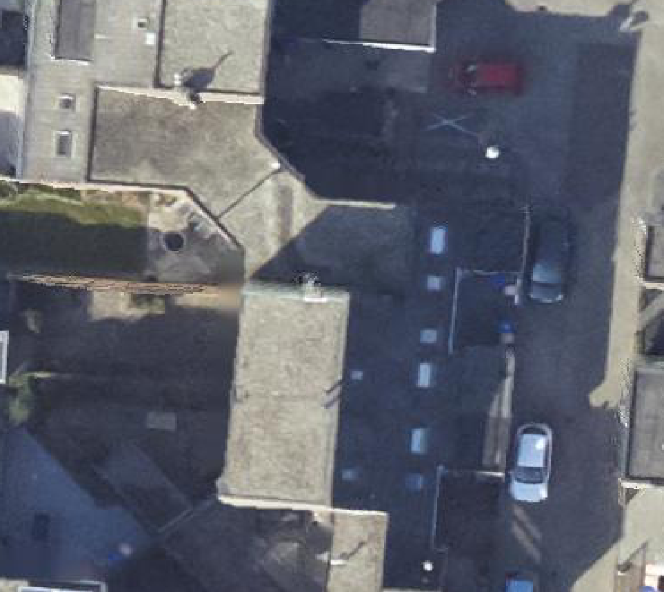 True ortho luchtfoto van Julianadorp met zicht op woning