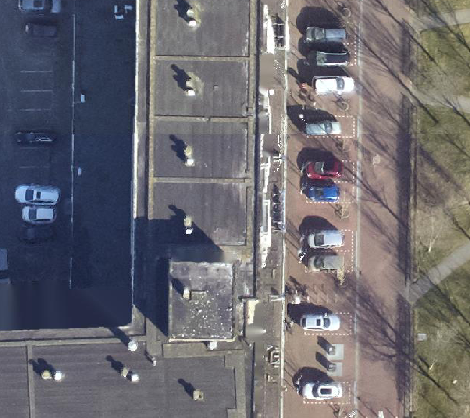 True ortho Luchtfoto op daksegment