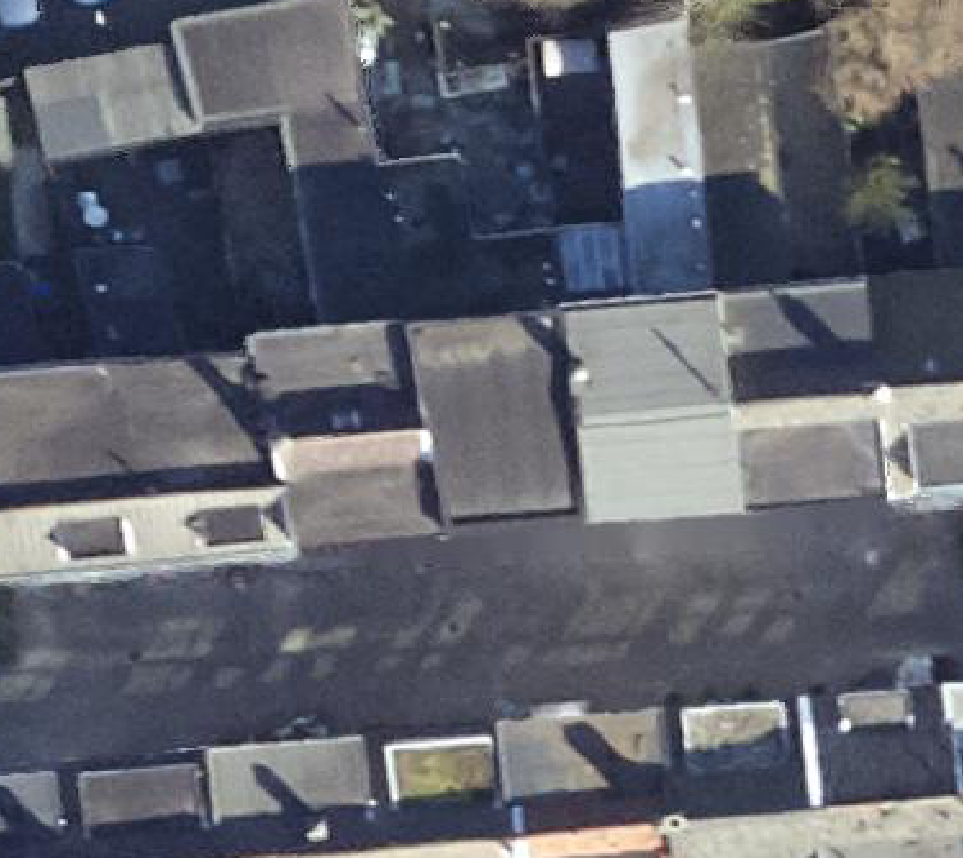 True ortho luchtfoto van Den Helder met zicht op woning