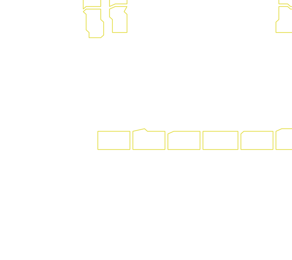 Daksegment met contourlijnen en structuurweergave