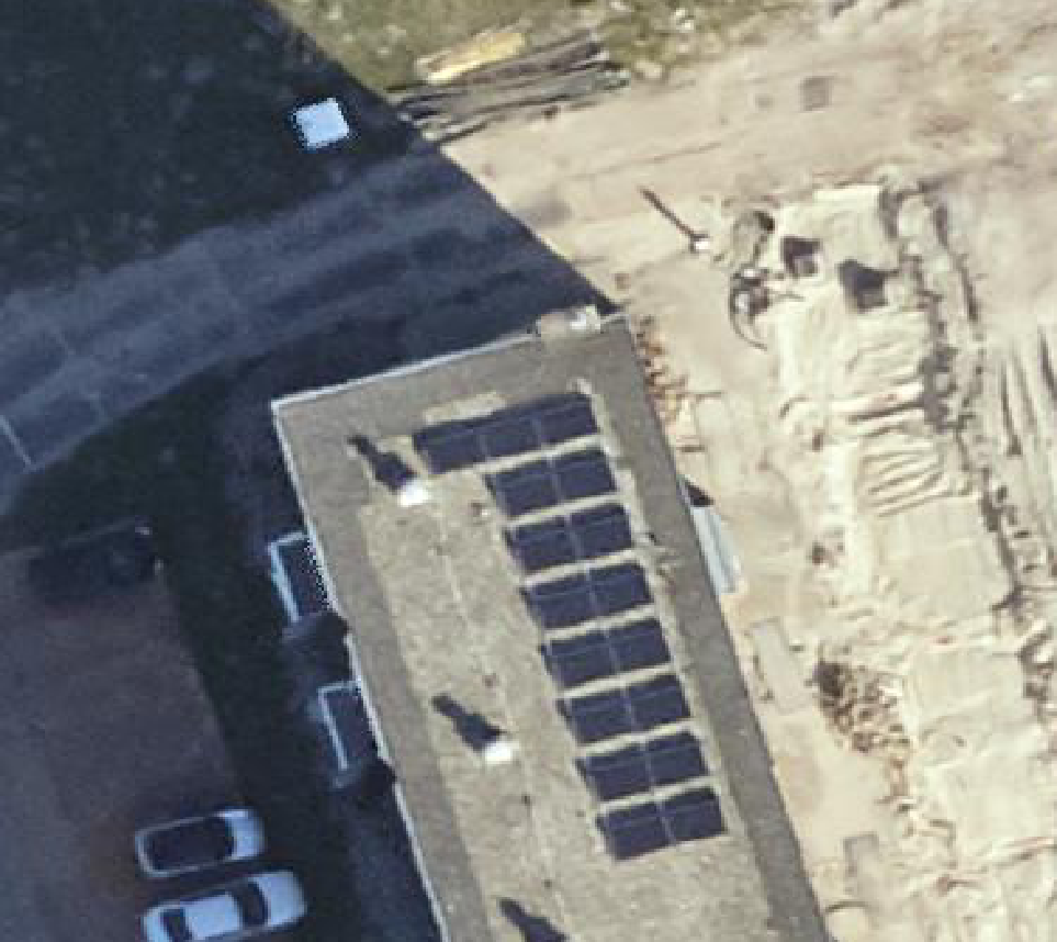 True ortho luchtfoto van Den Helder met zicht op woning