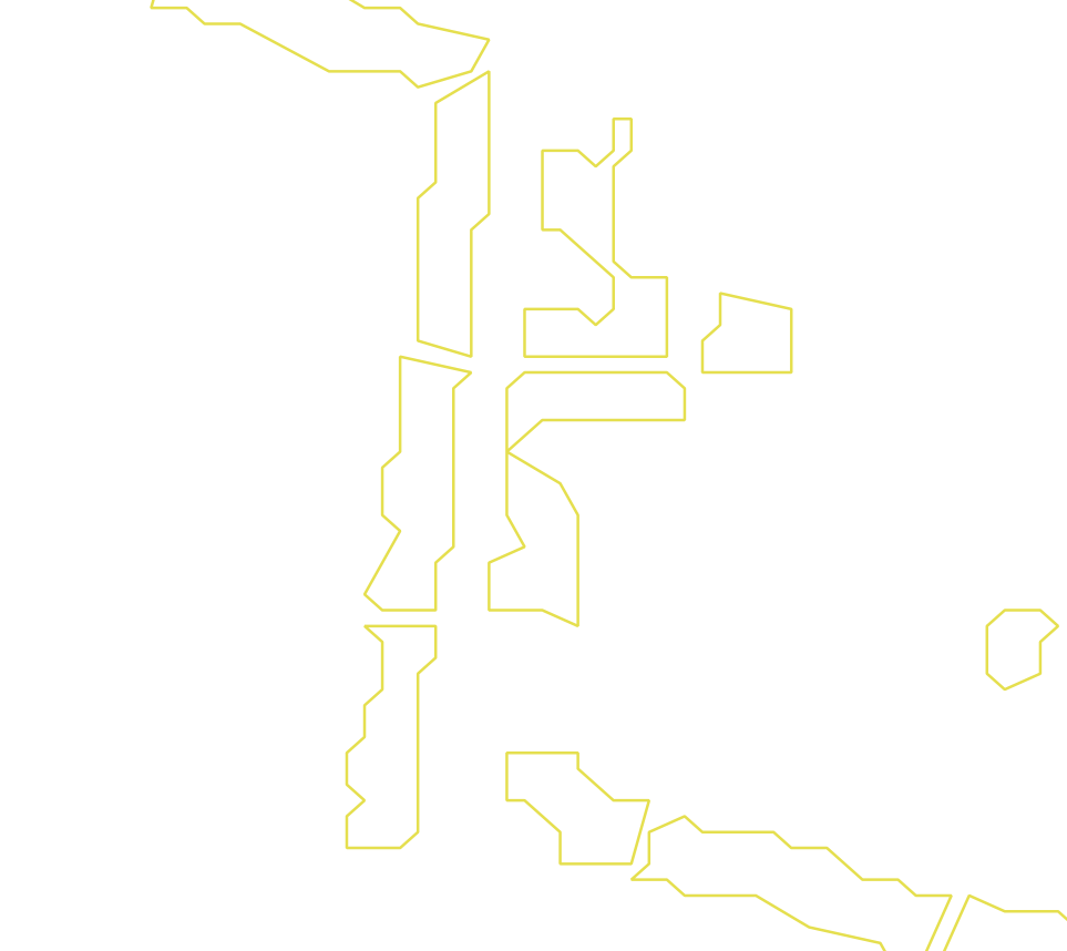 Daksegment ingezoomd met contourlijnen en structuurweergave