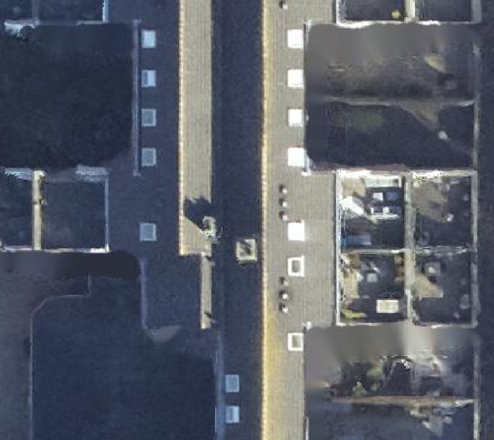 True ortho luchtfoto van Den Helder met zicht op woning