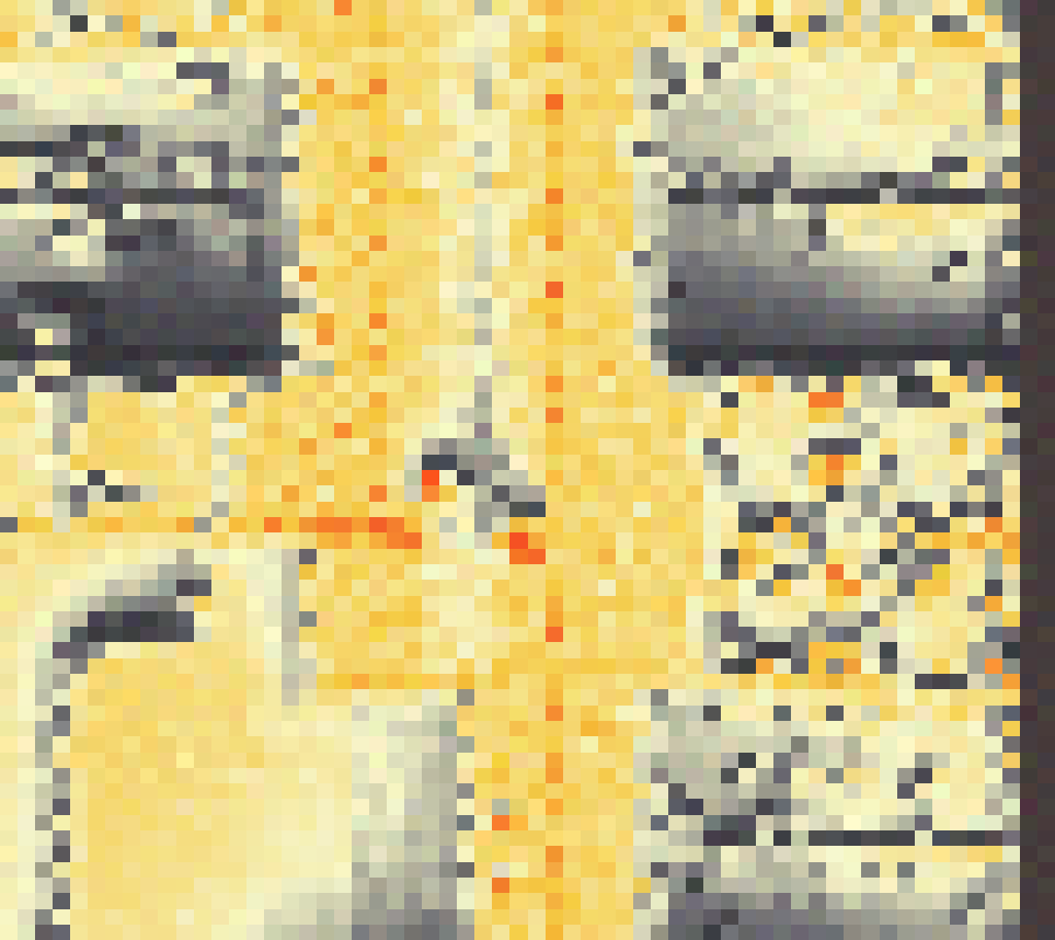 PV-irradiatie op daksegment ingezoomd met intensiteitsverdeling van zonlicht