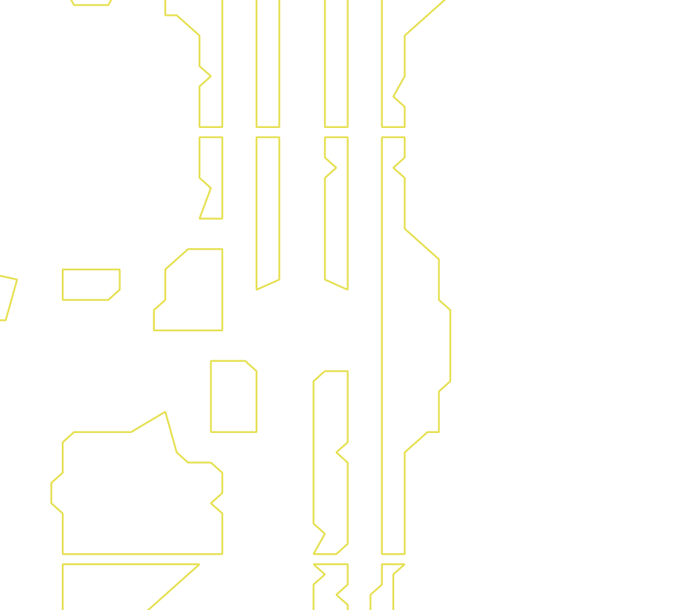 Daksegment ingezoomd met contourlijnen en structuurweergave