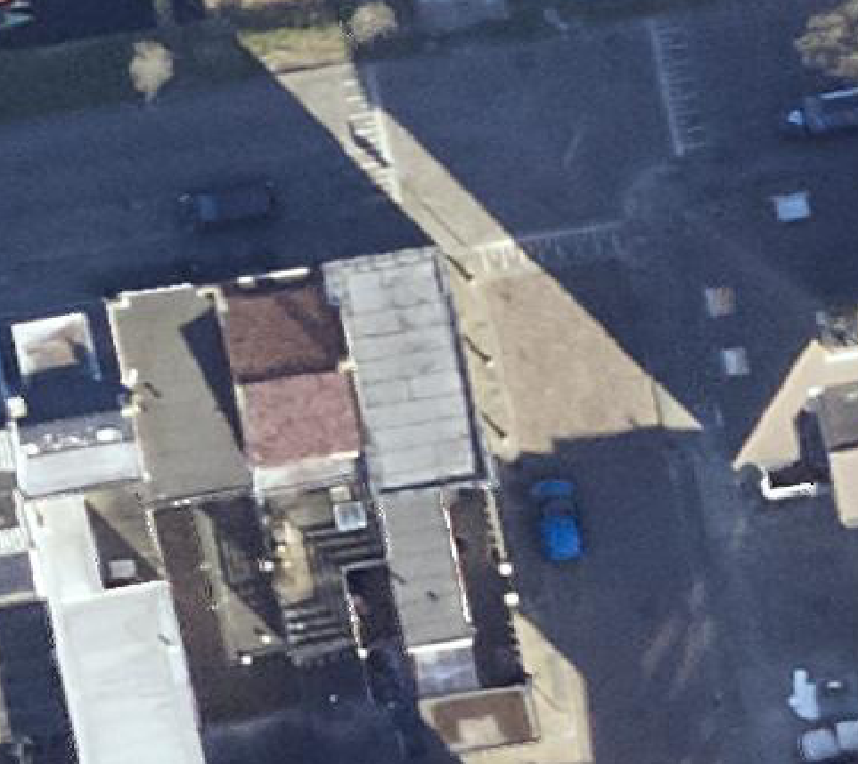 True ortho luchtfoto van Den Helder met zicht op woning